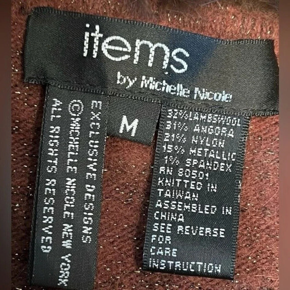 Items by Michelle Nicole long sleeved angora/lambs wool blend sweater, Medium - Picture 4 of 4